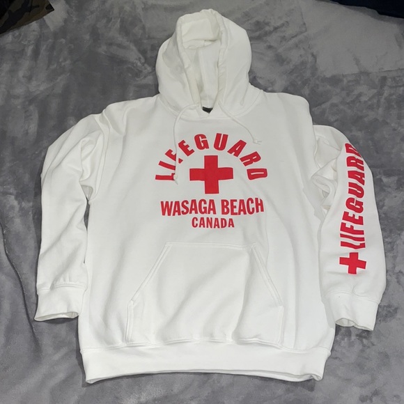 White Lifeguard Hoodie - Picture 1 of 4